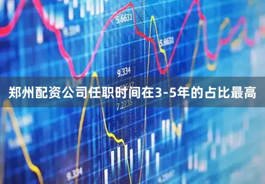 郑州配资公司任职时间在3-5年的占比最高
